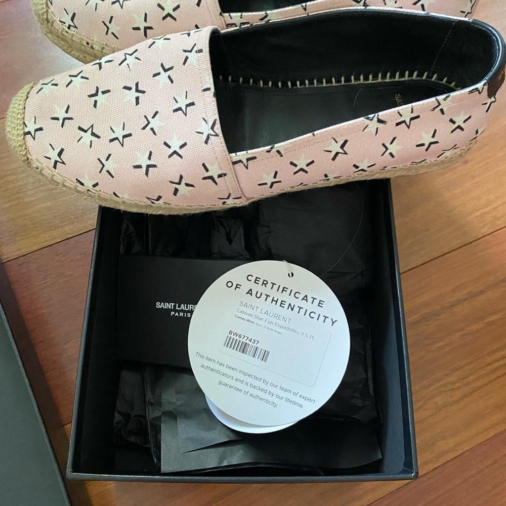 Saint Laurent Canvas Espadrilles 38.5